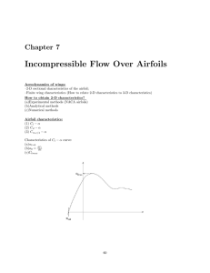 Incompressible Flow Over Airfoils Chapter 7