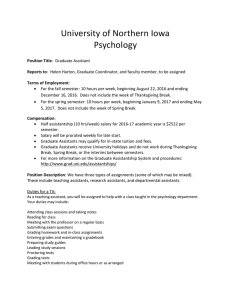 University of Northern Iowa Psychology