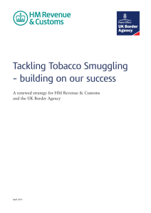 Tackling Tobacco Smuggling – building on our success