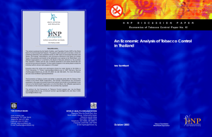 An Economic Analysis of Tobacco Control in Thailand H N