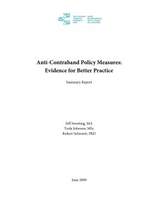 Anti-Contraband Policy Measures: Evidence for Better Practice  Summary Report