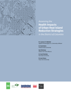 Health Impacts of Urban Heat Island Reduction Strategies Assessing the