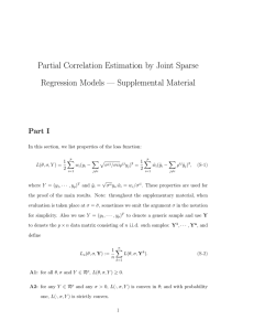 Partial Correlation Estimation by Joint Sparse Regression Models — Supplemental Material
