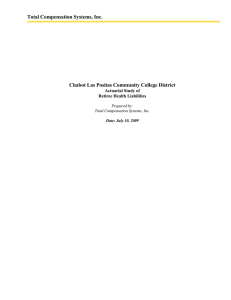 Total Compensation Systems, Inc. Chabot Las Positas Community College District