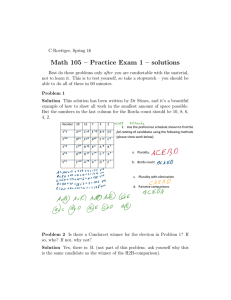 Math 105 – Practice Exam 1 – solutions