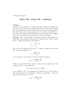 Math 165 - Exam 2D - solutions