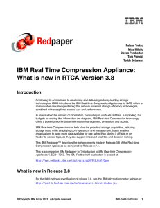 Red paper IBM Real Time Compression Appliance: