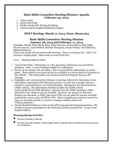 Basic Skills Committee Meeting Minutes--Agenda February 25, 2014