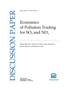 Economics of Pollution Trading for SO