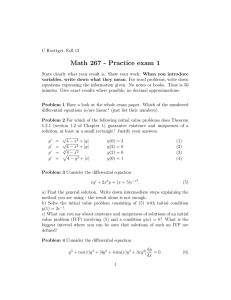 Math 267 - Practice exam 1