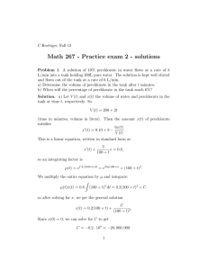 Math 267 - Practice exam 2 - solutions