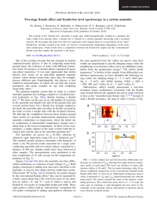 Two-stage Kondo effect and Kondo-box level spectroscopy in a carbon...