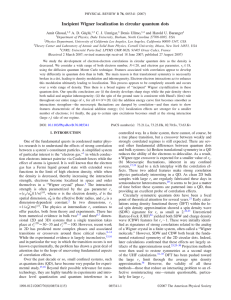 Incipient Wigner localization in circular quantum dots Amit Ghosal, A. D. Güçlü,