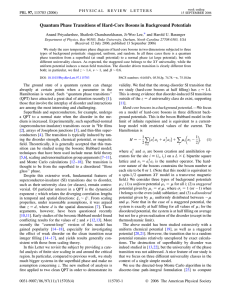 Quantum Phase Transitions of Hard-Core Bosons in Background Potentials *