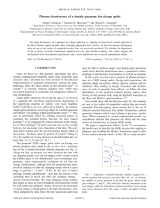 Phonon decoherence of a double quantum dot charge qubit Serguei Vorojtsov,