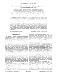 Electron-electron interactions in isolated and realistic quantum dots: