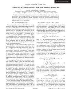 Exchange and the Coulomb blockade: Peak height statistics in quantum dots