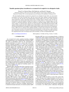 Tunable quantum phase transitions in a resonant level coupled to... Dong E. Liu, Huaixiu Zheng, Gleb Finkelstein, and Harold U....