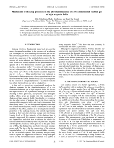 Mechanism of shakeup processes in the photoluminescence of a two-dimensional electron... at high magnetic fields