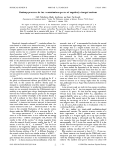 Shakeup processes in the recombination spectra of negatively charged excitons