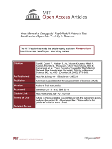 Yeast Reveal a ‘Druggable’ Rsp5/Nedd4 Network That Please share