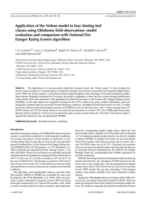 Application of the Nelson model to four timelag fuel