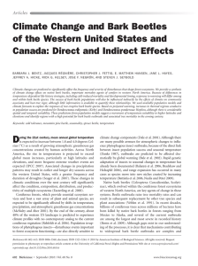 Climate Change and Bark Beetles of the Western United States and Articles