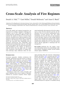 Cross-Scale Analysis of Fire Regimes Donald A. Falk, * Carol Miller, Donald McKenzie,