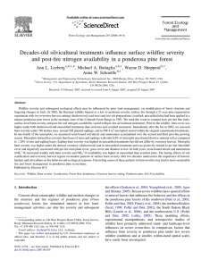 Decades-old silvicultural treatments influence surface wildfire severity