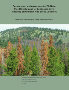 Development and Assessment of 30-Meter Pine Density Maps for Landscape-Level