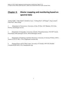 Kääb et al. (2014): Glacier mapping and monitoring based on... In: Kargel, Leonard, Bishop, Kääb, Raup (Eds.): Global Land Ice...