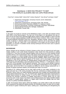 GlobGlacier: A NEW ESA PROJECT TO MAP
