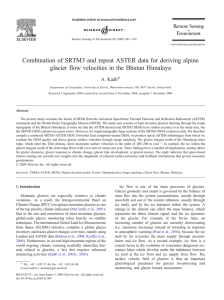 Combination of SRTM3 and repeat ASTER data for deriving alpine