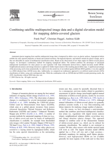 Combining satellite multispectral image data and a digital elevation model