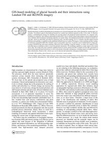 GIS-based modeling of glacial hazards and their interactions using