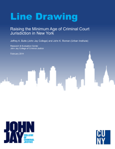 Line Drawing Raising the Minimum Age of Criminal Court