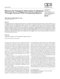 Memory for Category Information Is Idealized Through Contrast With Competing Options
