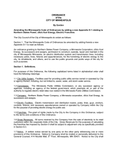 ORDINANCE of the CITY OF MINNEAPOLIS