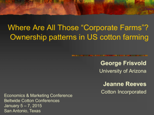 Where Are All Those “Corporate Farms”? George Frisvold