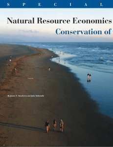 Natural Resource Economics Conservation of S