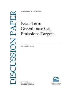 DISCUSSION PAPER Near-Term Greenhouse Gas