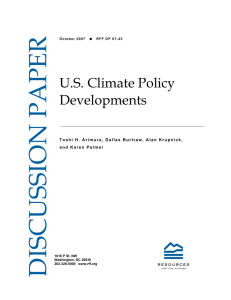 U.S. Climate Policy Developments