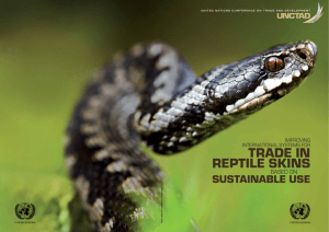 Trade in repTile SkinS SuSTainable uSe baSed on