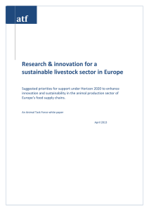 atf  Research &amp; innovation for a sustainable livestock sector in Europe