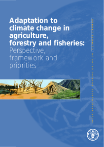 Adaptation to climate change in agriculture, forestry and fisheries: