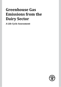 Greenhouse Gas Emissions from the Dairy Sector A Life Cycle Assessment