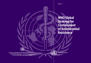 WHO Global Strategy for Containment of Antimicrobial