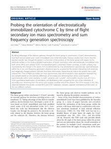 Probing the orientation of electrostatically secondary ion mass spectrometry and sum