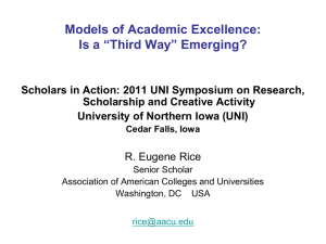 Models of Academic Excellence: Is a “Third Way” Emerging?