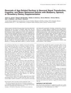 Reversals of Age-Related Declines in Neuronal Signal Transduction,